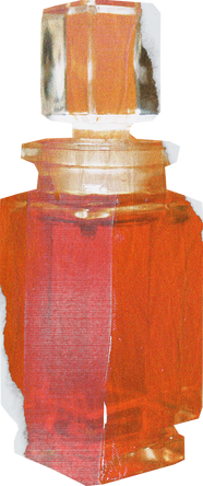 Vintage Feminine Romantic Perfume Cutout