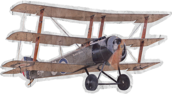 Vintage Plane Cut Out