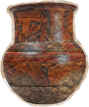 Weathered Historical Vase Cut-out