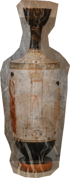 Weathered Historical Vase Cut-out